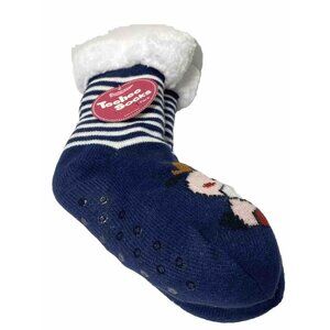Cozy Reading Warm Socks Grips On Bottom Long Women’s Socks New